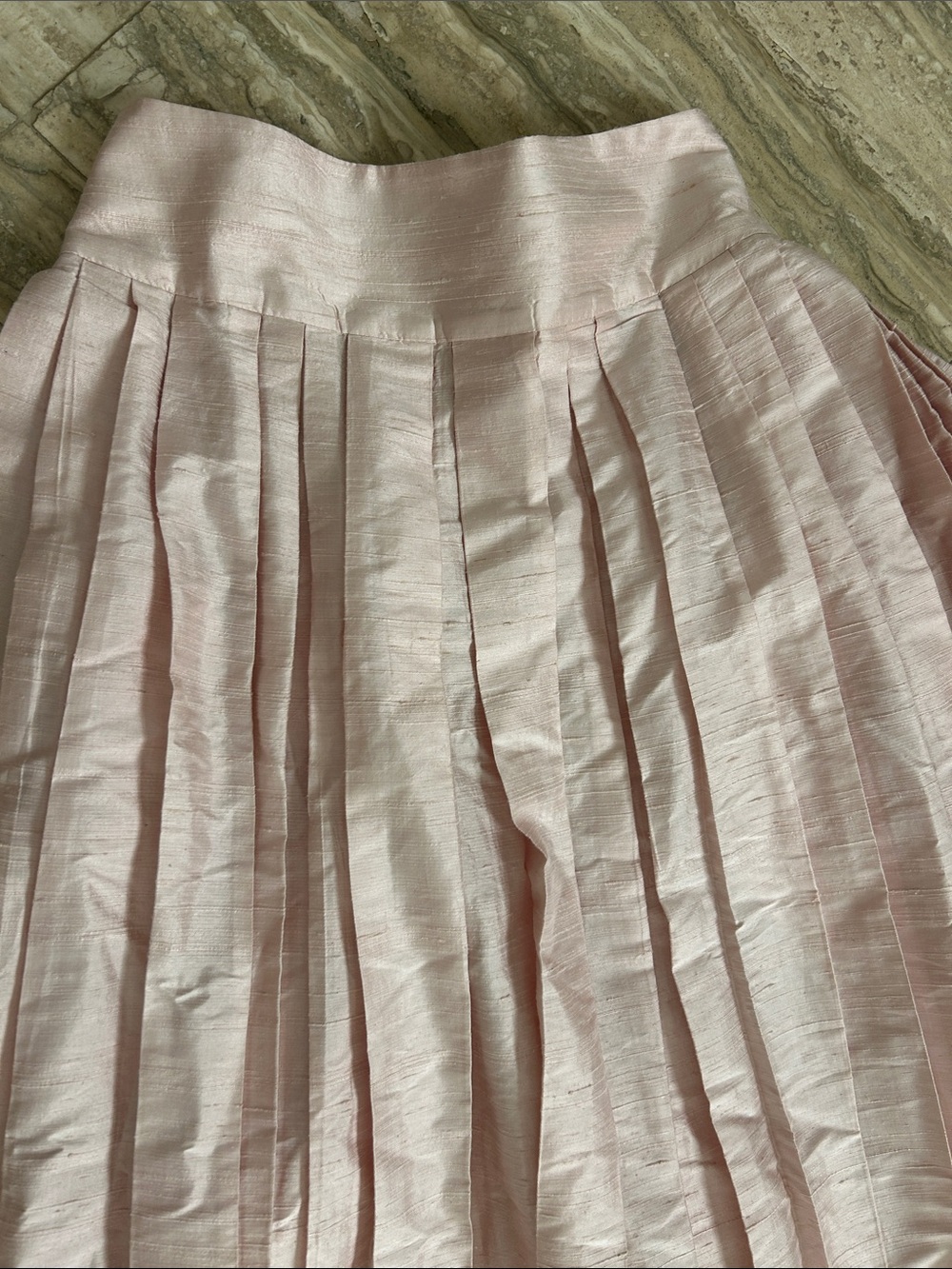 Elegant Blush Pink Maxi Skirt - Women - Picture 6 of 12